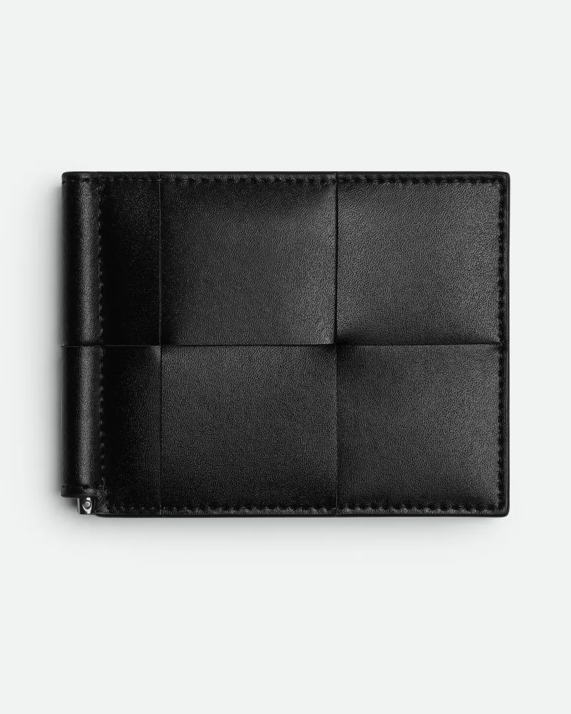Bottega Veneta Cassette Portemonnaie Mit Geldklammer Black