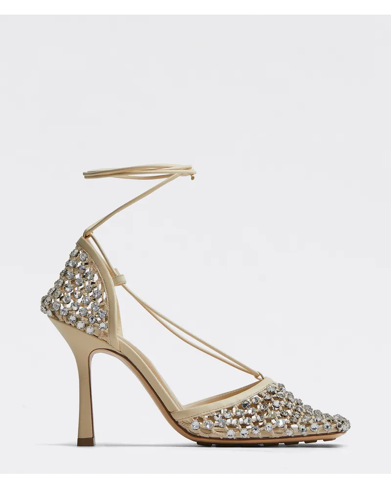 Bottega Veneta Sparkle Stretch Schnürsandale Toile