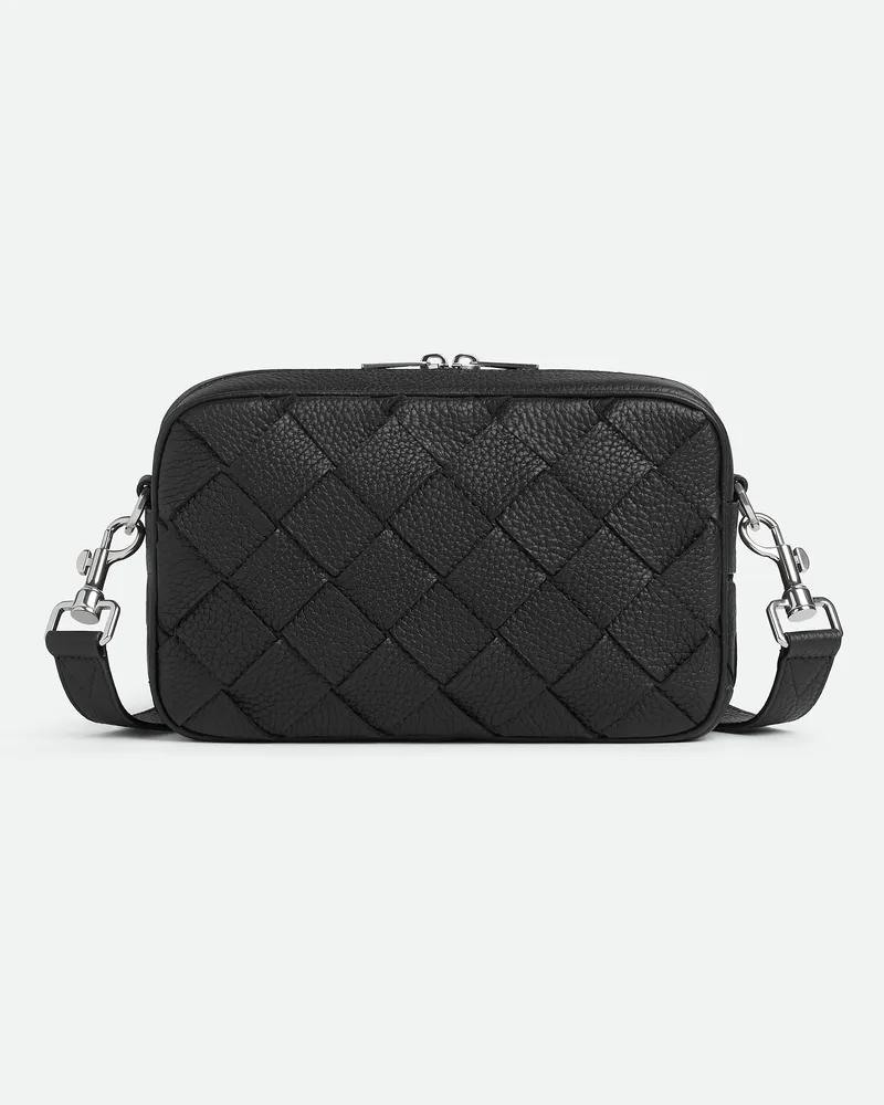 Bottega Veneta Kleine Intrecciato Camera Bag Black