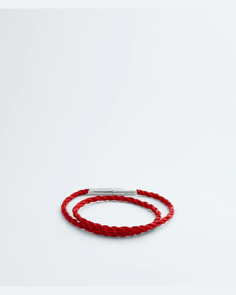 Bottega Veneta Rope Armband aus Leder-Rot - Herren Rot