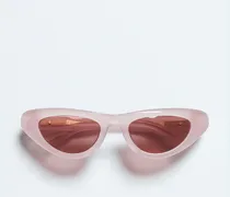 Bombe Cat Eye Sonnenbrille-Rose - Unisex