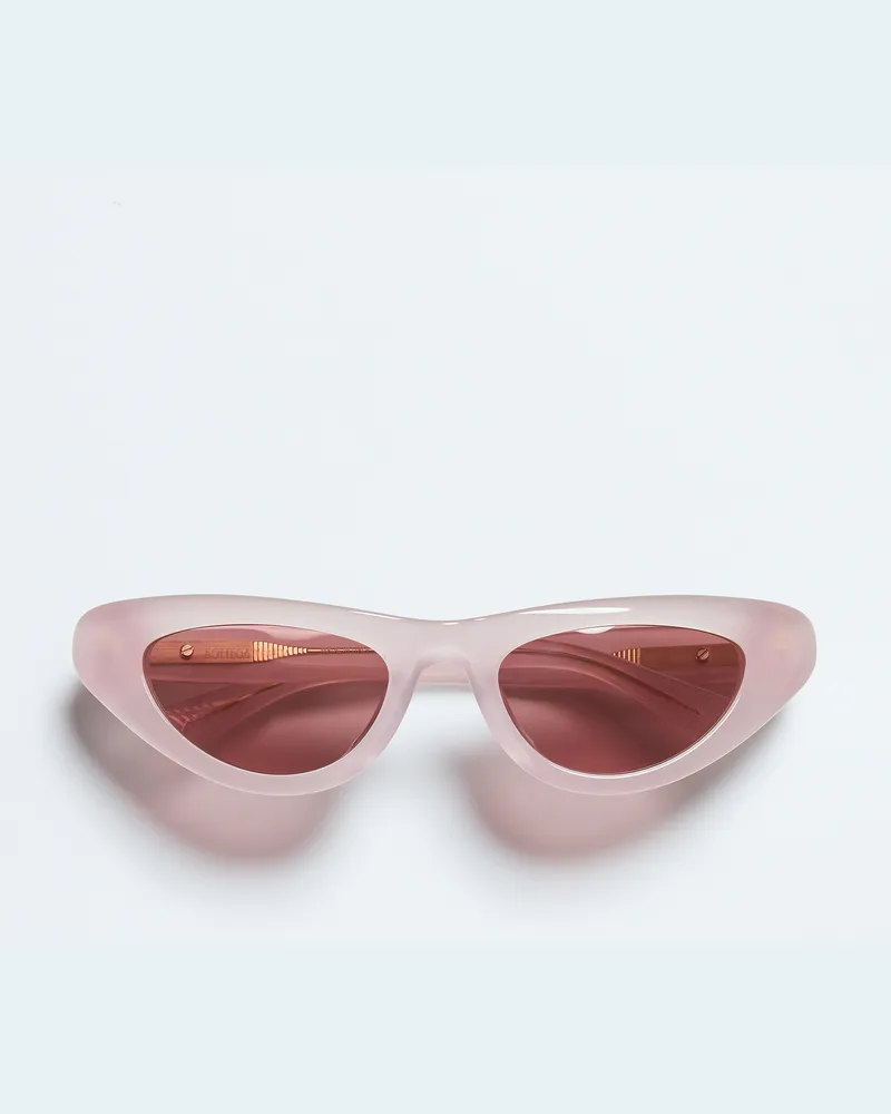 Bottega Veneta Bombe Cat Eye Sonnenbrille - Rose - Unisex - 100 % Recyceltes Azetat Rose