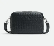 Intrecciato Camera Bag-Blau - Herren