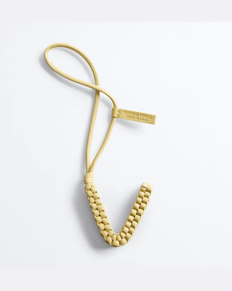 Bottega Veneta Buchstabe V-Charm-Gelb - Unisex Gelb