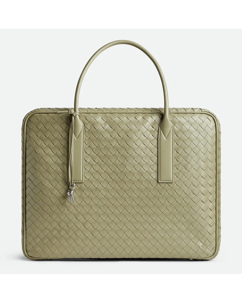 Bottega Veneta Großer Getaway Weekender Travertine