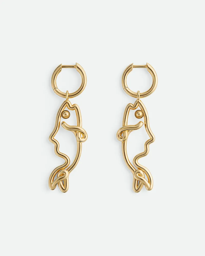 Bottega Veneta Fish Ohrringe Yellow