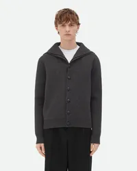 Bottega Veneta Kopakter Wollcardigan Charcoal