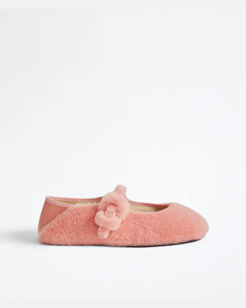 Bottega Veneta Veneziana Mary-Jane Ballerinas-Rose - Damen Rose