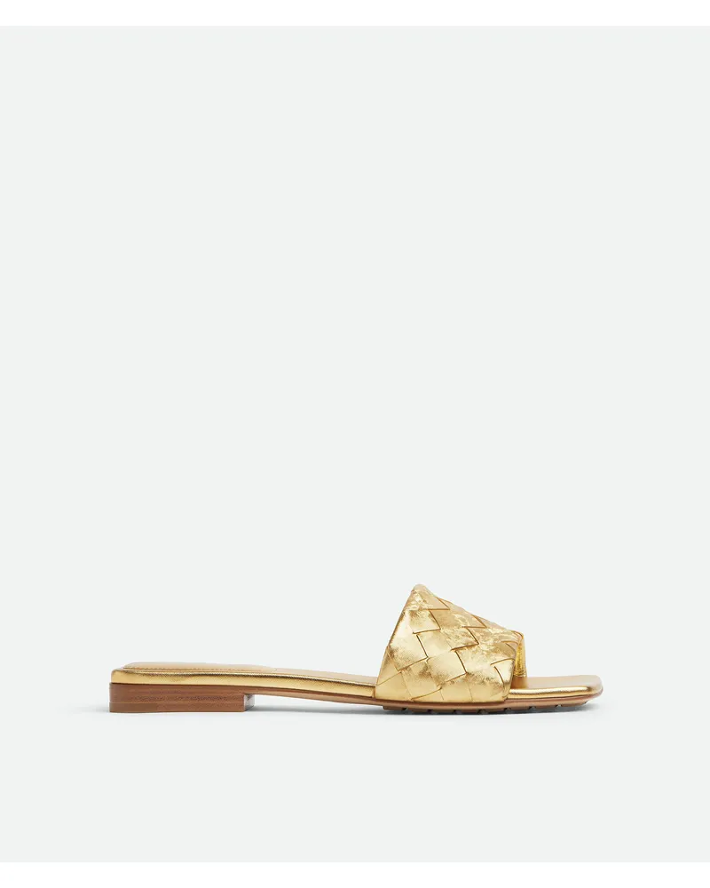 Bottega Veneta Flache Parco Mules - Gold - Damen 100 % Lammleder Gold