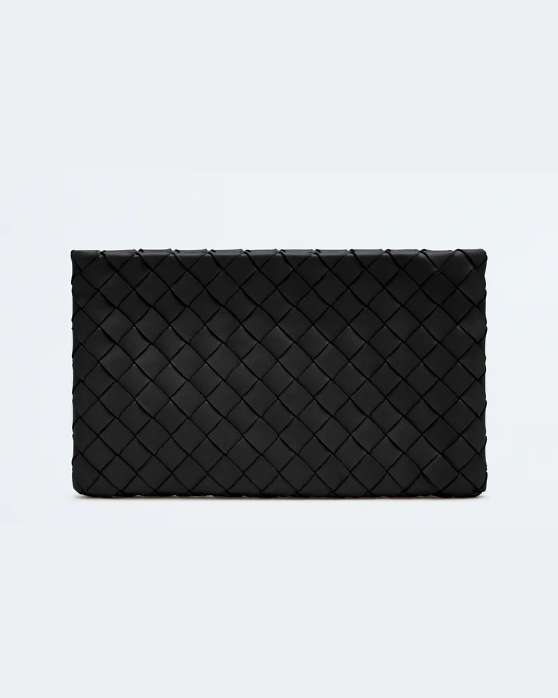 Bottega Veneta Kleine Pouch - Schwarz - Damen - 100 % Lammleder Schwarz