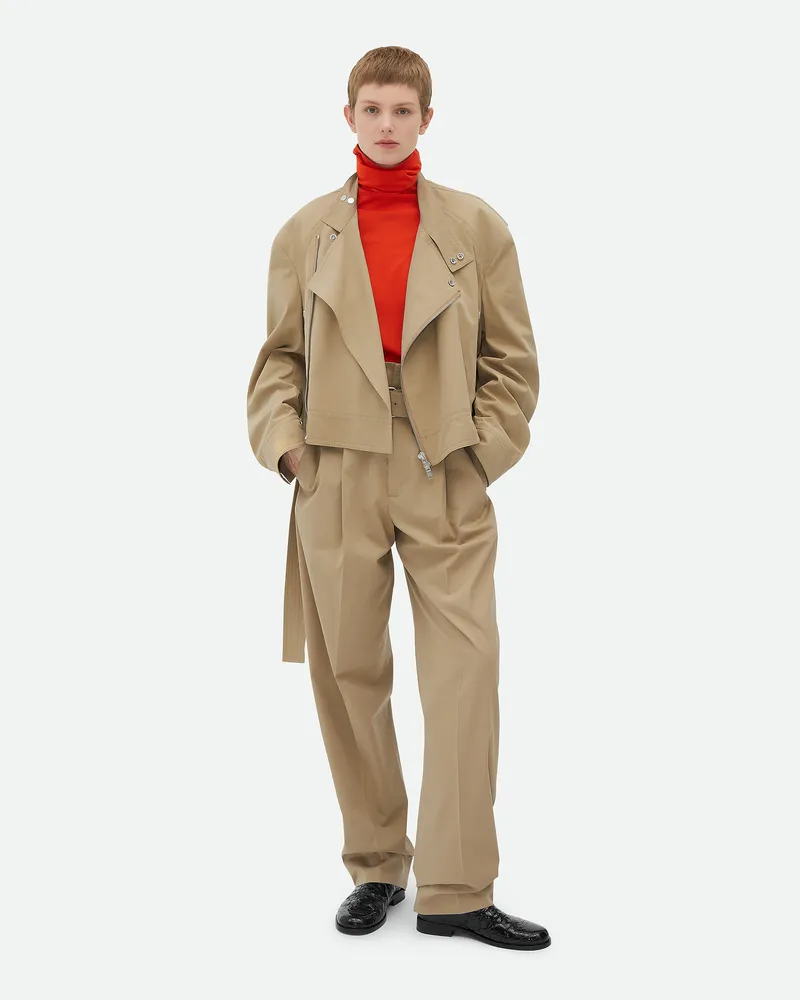 Bottega Veneta Blouson Aus Kompakter Baumwolle Sand