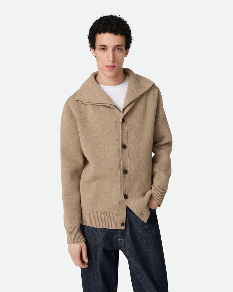 Bottega Veneta Cardigan Aus Kompakter Wolle Sparrow