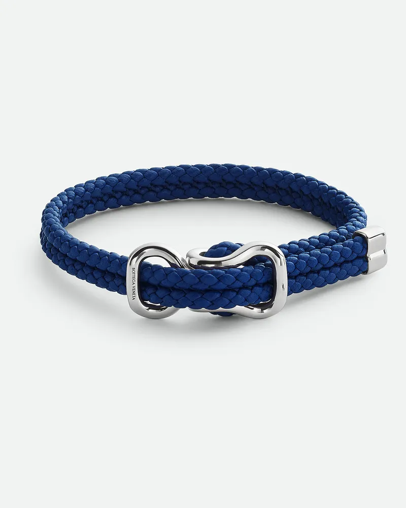 Bottega Veneta Lederarmband - Blau - Damen 80% Lammleder & 20% Sterlingsilber Blau