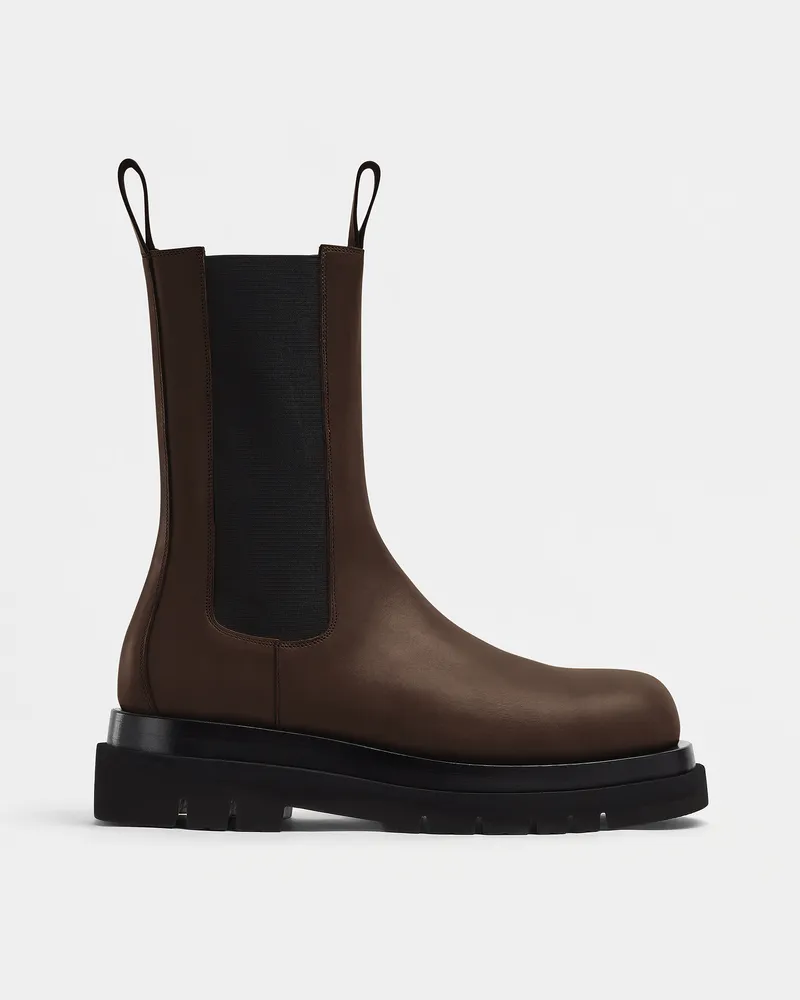 Bottega Veneta Lug Chelsea Stiefel - Braun - Damen Kalbsleder Braun