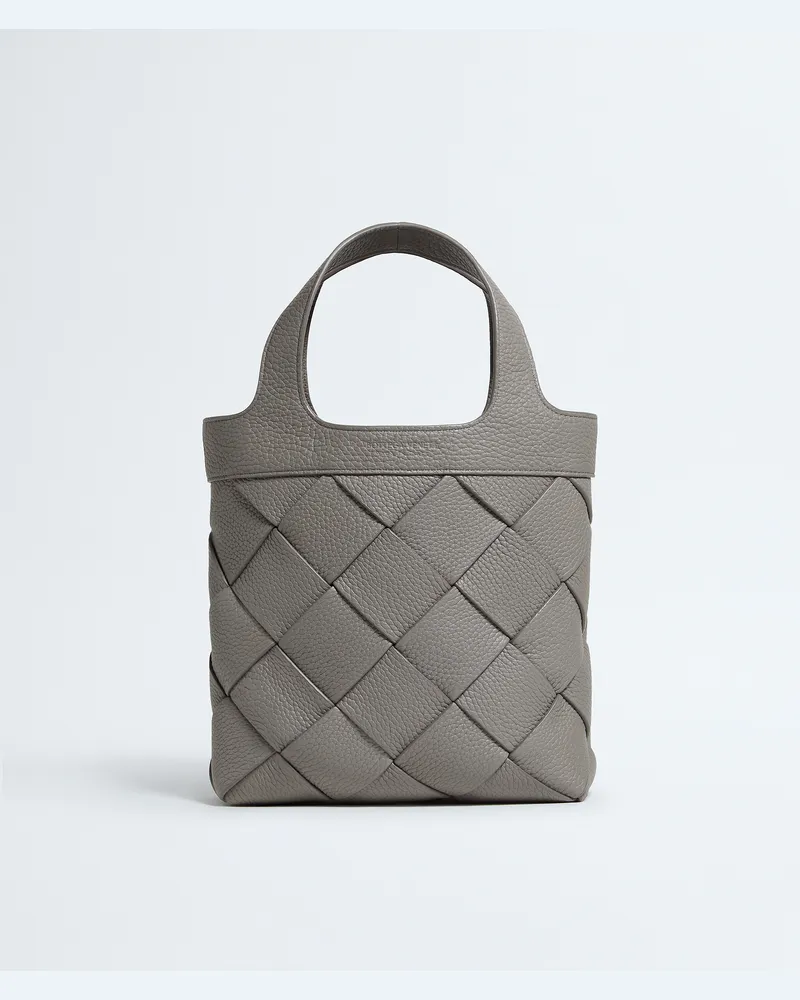 Bottega Veneta Kleine Diago Tote Bag - Grau & Silberfarben - Herren - 100 % Kalbsleder Grau