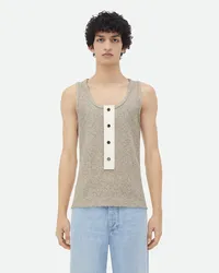 Bottega Veneta Tanktop Aus Mouinébaumwojersey Beige