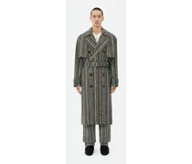 Karierter Trenchcoat Aus Baumwolle