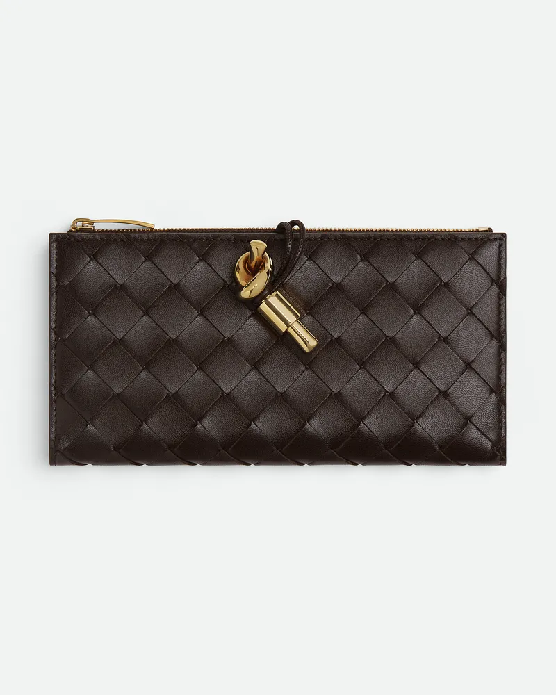 Bottega Veneta Lange Andiamo Brieftasche Fondant