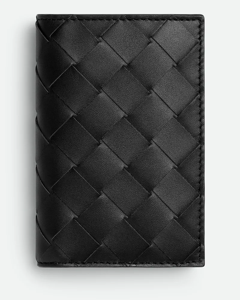 Bottega Veneta Intrecciato Kartenetui Mit Überschlag - Schwarz - Herren Schwarz