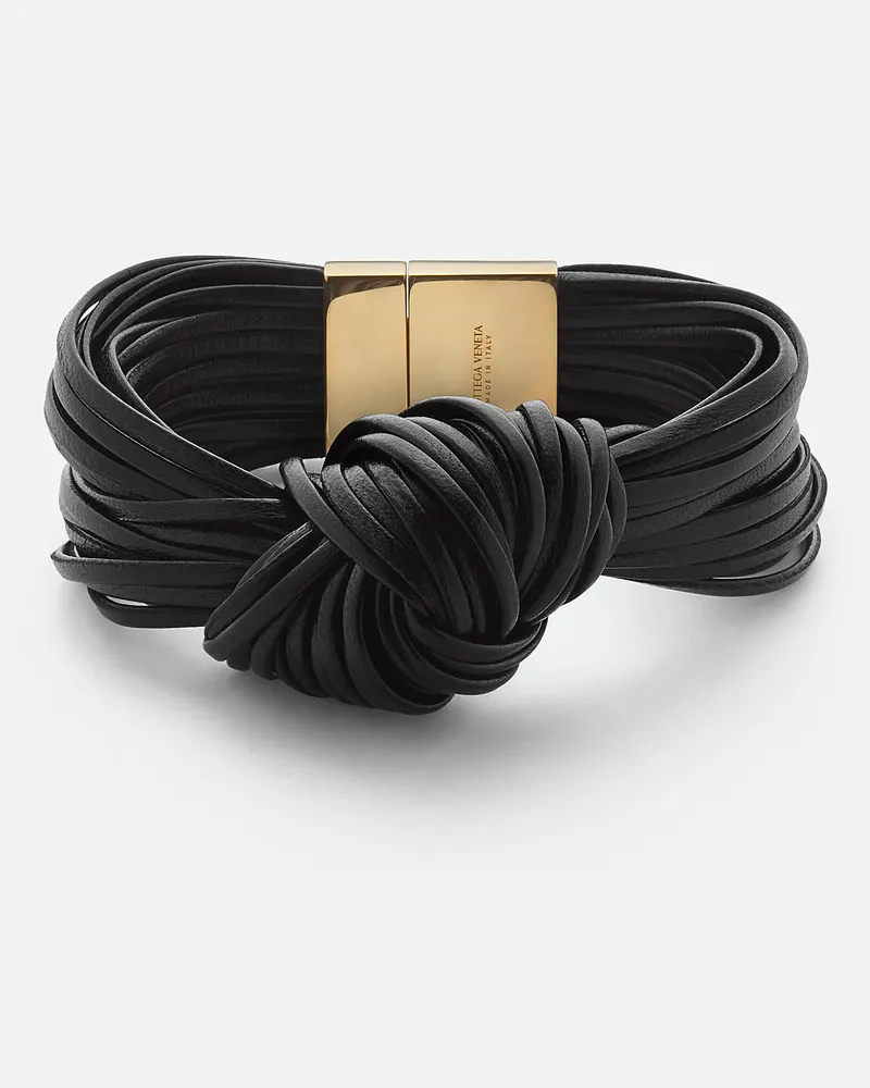 Bottega Veneta Knot Lederarmband - Schwarz - Damen Schwarz