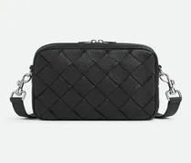 Kleine Intrecciato Camera Bag-Schwarz - Herren