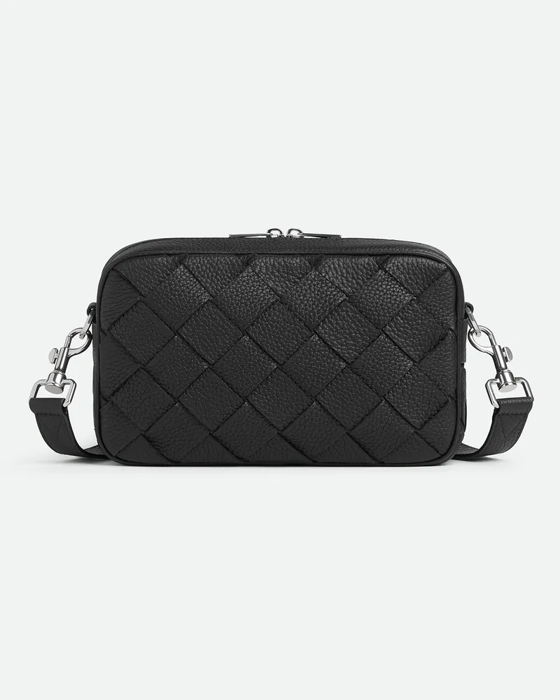 Bottega Veneta Kleine Intrecciato Camera Bag-Schwarz - Herren Schwarz
