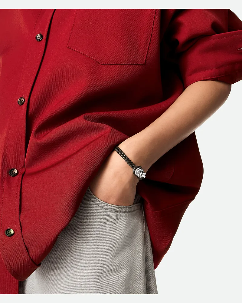 Bottega Veneta Knot Lederarmband Fondant