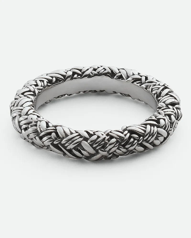 Bottega Veneta Intreccio Ring - Grau - Damen Grau