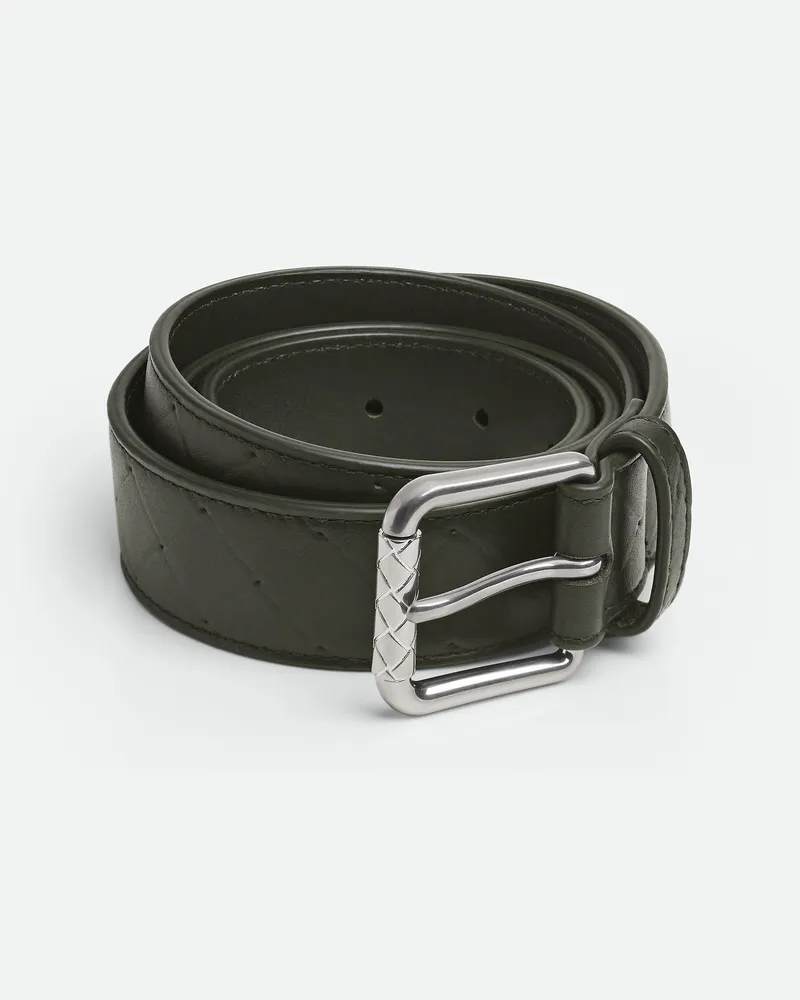 Bottega Veneta Intrecciato Stamp Gürtel - Grün - Herren Grün