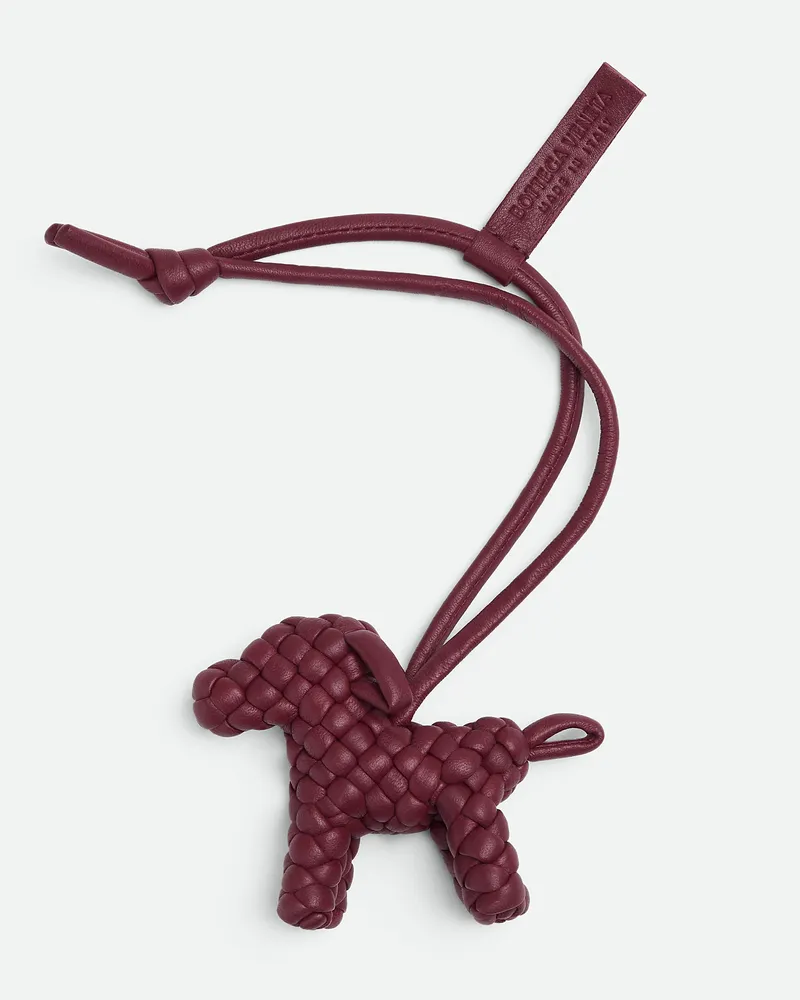 Bottega Veneta Hunde-charm Bordeaux