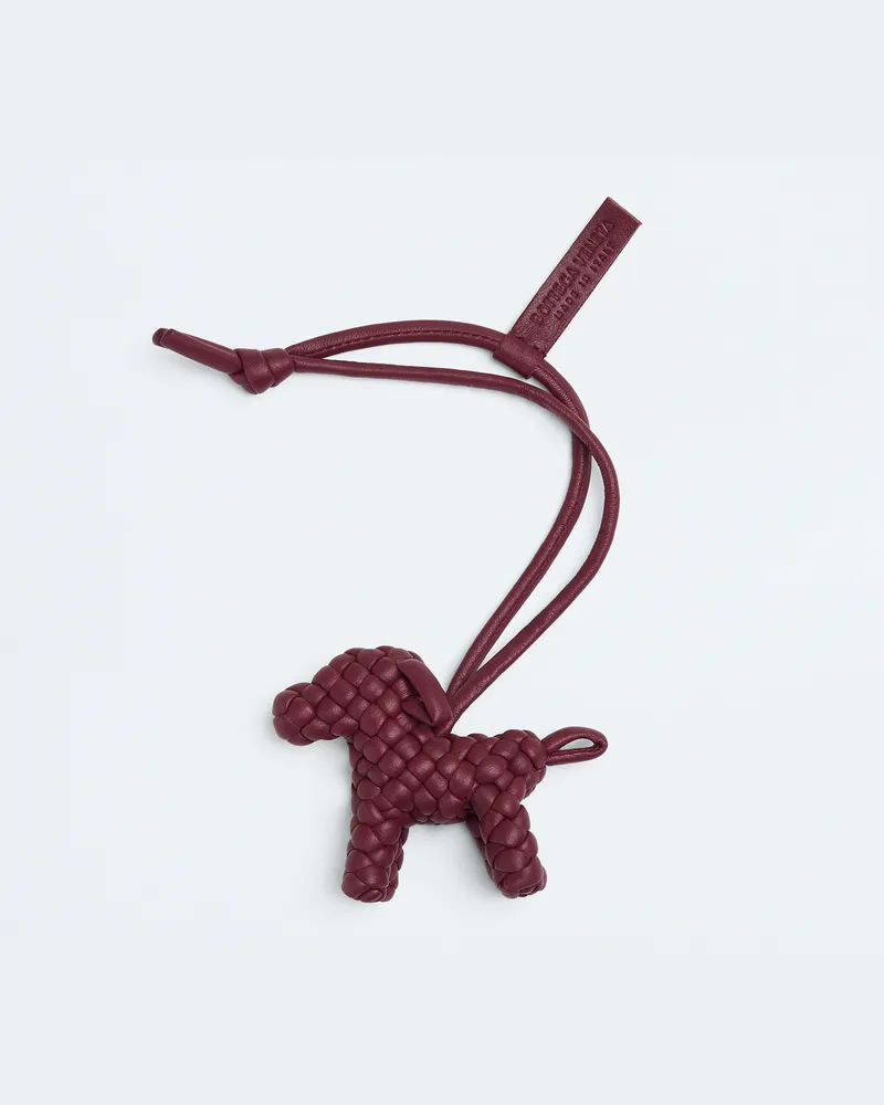 Bottega Veneta Hunde-charm - Bordeaux - Herren - 100 % Lammleder Bordeaux