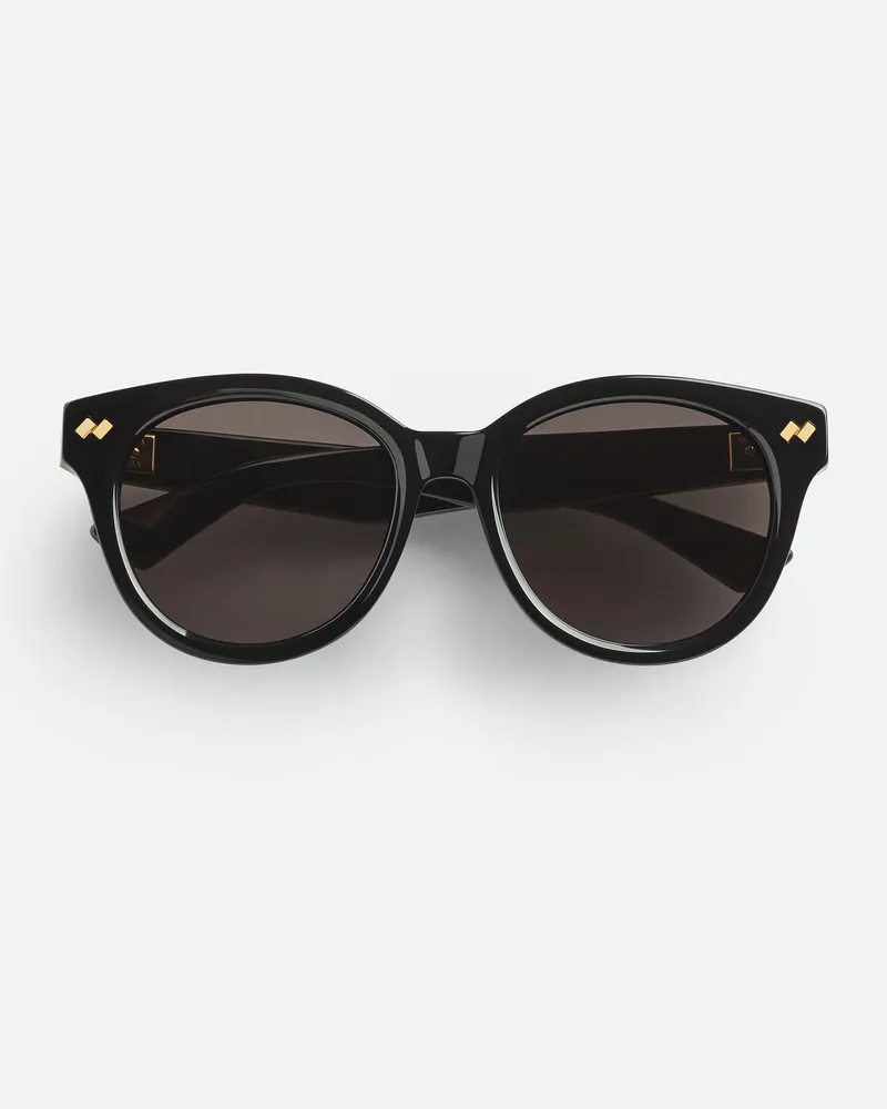 Bottega Veneta Rnde Dizzy Sonnenbrille Black
