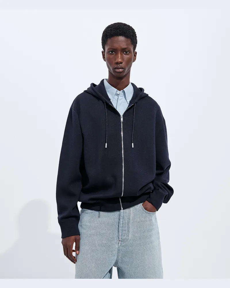 Bottega Veneta Kapuzenpullover aus doppelt gestrickter Wolle -Grau - Herren Grau