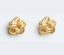 Knot Ohrstecker-Gelb - Damen