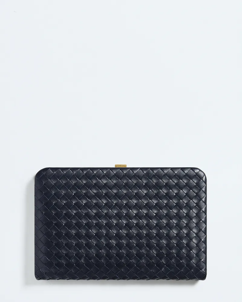 Bottega Veneta Mezzanotte Clutch-Blau - Damen Blau