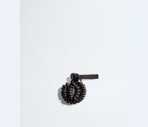 Schuh-Charm mit geknoteter Muschel-Braun - Unisex