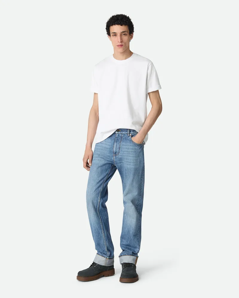 Bottega Veneta Gerade Vintage-indigo-jeans - Blau - Herren Baumwolle Blau