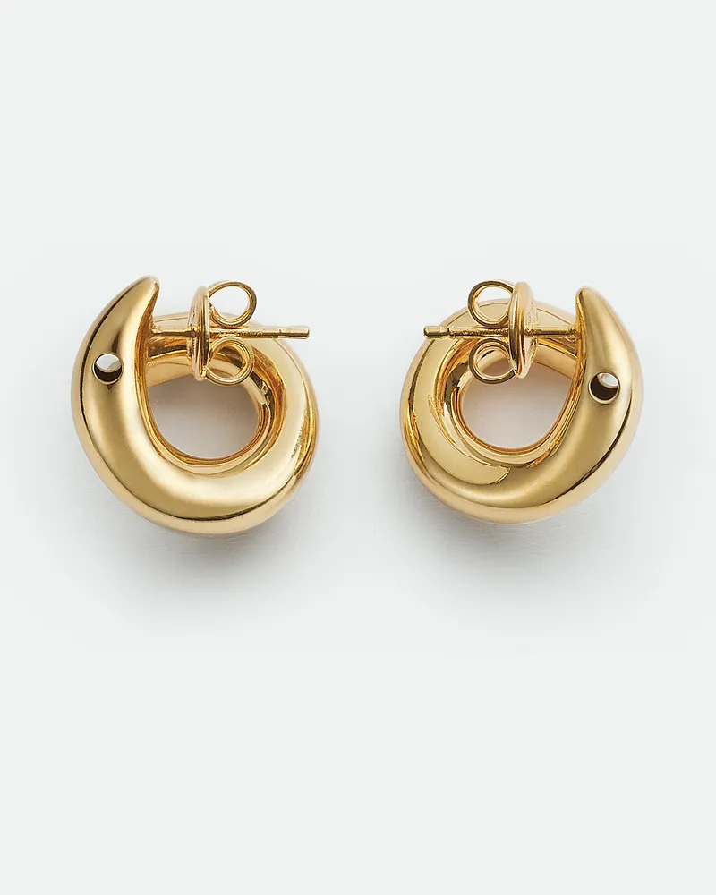 Bottega Veneta Kleine Sardine Ohrringe Yellow