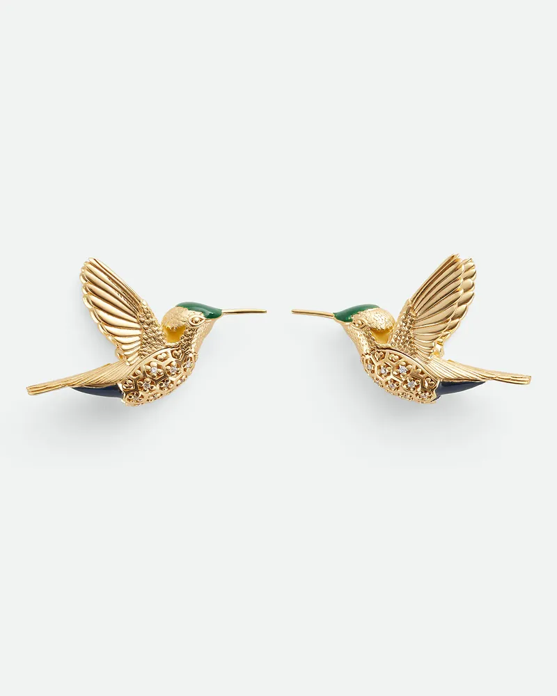 Bottega Veneta Colibri Ohrringe White