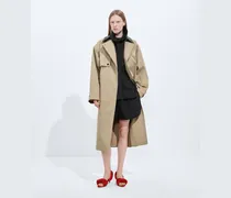 Trenchcoat aus Baumwolle-Beige - Damen