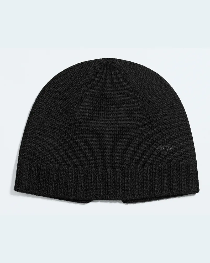Bottega Veneta Beanie aus Wollstrick-Schwarz - Herren Schwarz