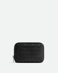 Bottega Veneta Kleiner Intrecciato Organizer Black