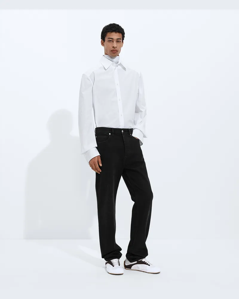 Bottega Veneta Verwaschene Schwarze Jeans Mit Geradem Bein - Schwarz - Herren 100 % Baumwolle Schwarz