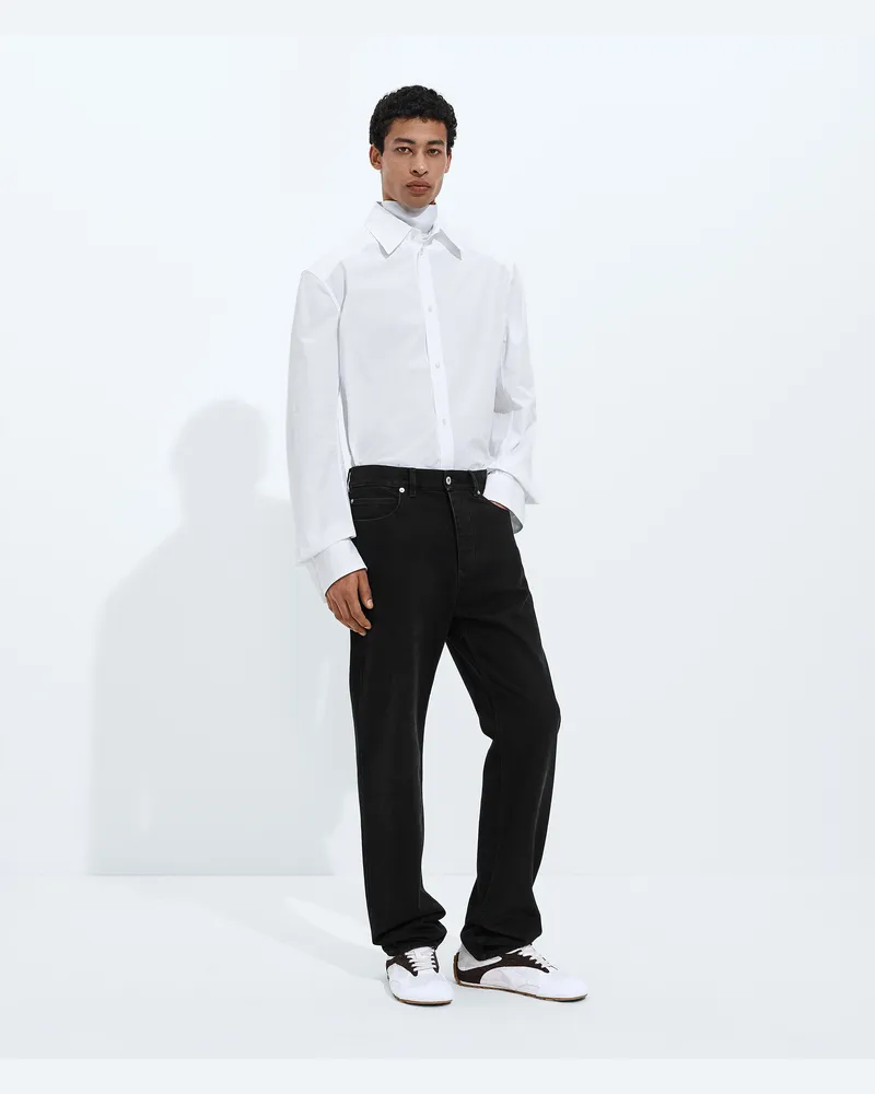 Bottega Veneta Verwaschene Schwarze Jeans Mit Geradem Bein - Schwarz - Herren 100 % Baumwolle Schwarz