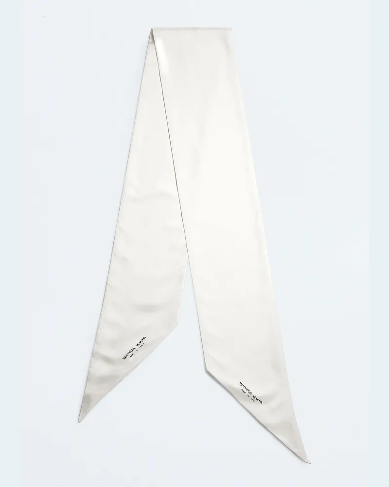 Bottega Veneta Großer Twillie Schal - Weiss - Damen - 100 % Seide Weiss