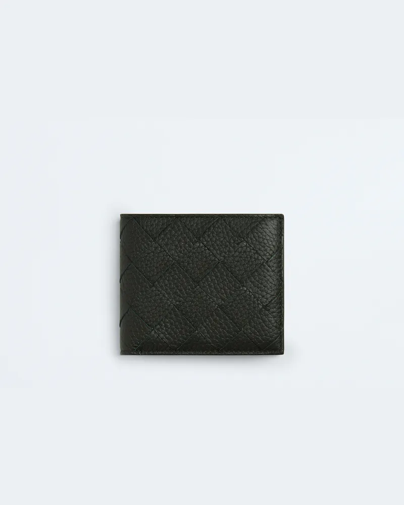Bottega Veneta Intrecciato Bi-fold Portemonnaie - Grün - Herren - 100 % Kalbsleder Grün
