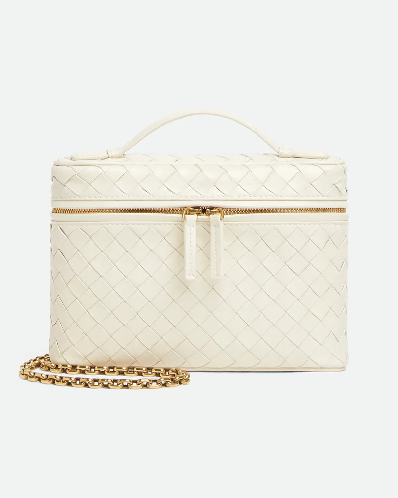 Bottega Veneta Kleine Soft Vanity - Weiss - Damen - 100 % Lammleder Weiss