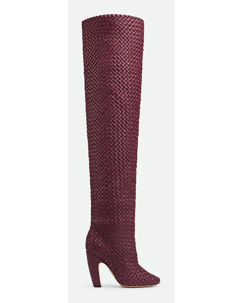 Bottega Veneta Canalazzo Overkneestiefel Barolo