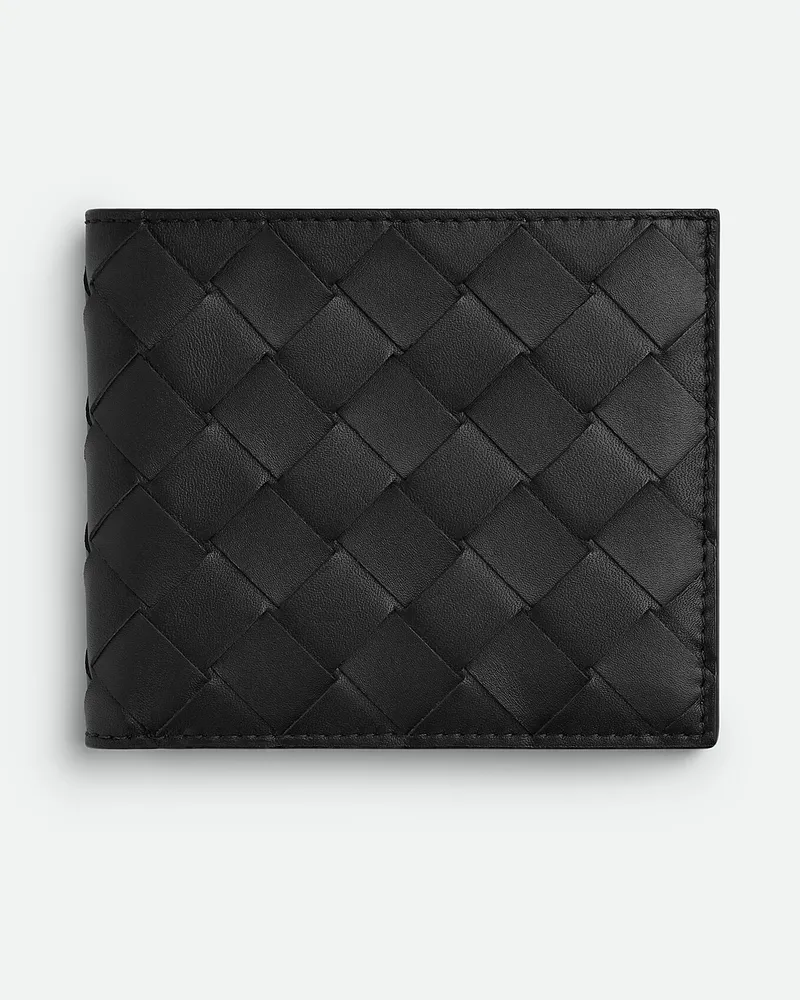 Bottega Veneta Intrecciato Bifold Portemonnaie Black