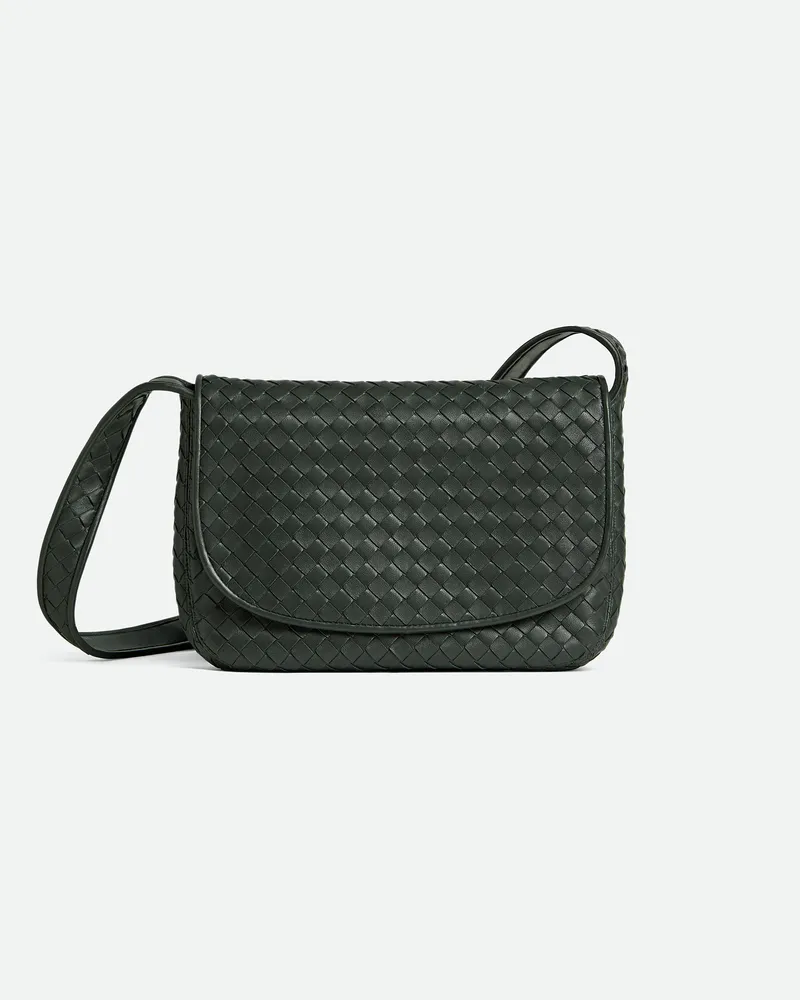 Bottega Veneta Veneto Flap Messenger - Grün - Herren - 100 % Lammleder Grün